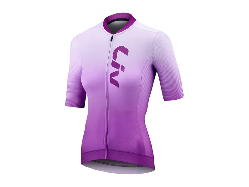 Liv Race Day Women's Short Sleeve Jersey - Black/Purple 2 Liv Race Day Women's Short Sleeve Jersey - Black/Purple - Image 2