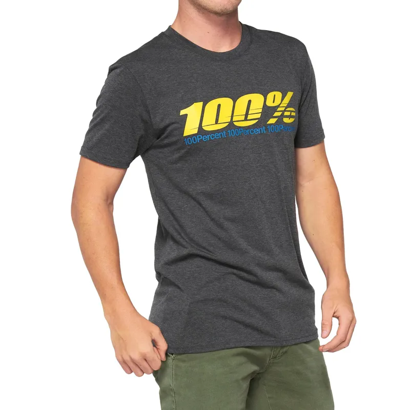 100 Percent Argus Technical T-Shirt - Charcoal Heather 2 100 Percent Argus Technical T-Shirt - Charcoal Heather - Image 2