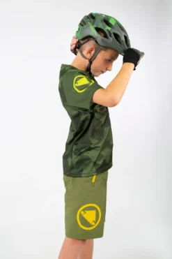 Endura MT500JR Kids Short Sleeve Jersey - LTD Olive Green -Sportfu Bike Gear Shop 4 653