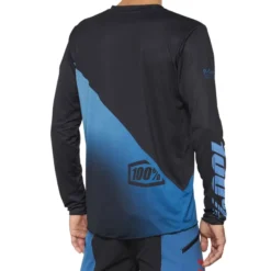100 Percent R-Core X Men's Long Sleeve Jersey - Black/Slate Blue -Sportfu Bike Gear Shop 40000 00005 2