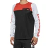 100 Percent R-Core Men's Long Sleeve Jersey - Black/White