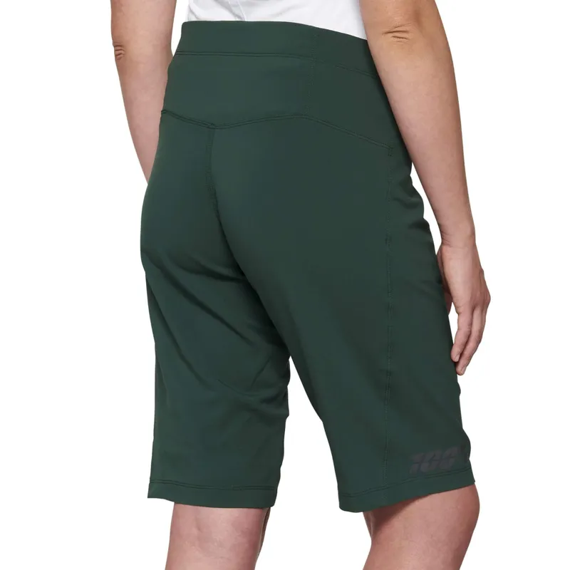 100 Percent Ridecamp Women's Baggy Shorts - Forest Green 1 100 Percent Ridecamp Women's Baggy Shorts - Forest Green