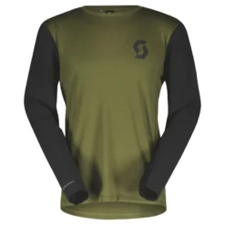 Scott Trail Vertic Men's Long Sleeve Jersey - Fir Green/Black