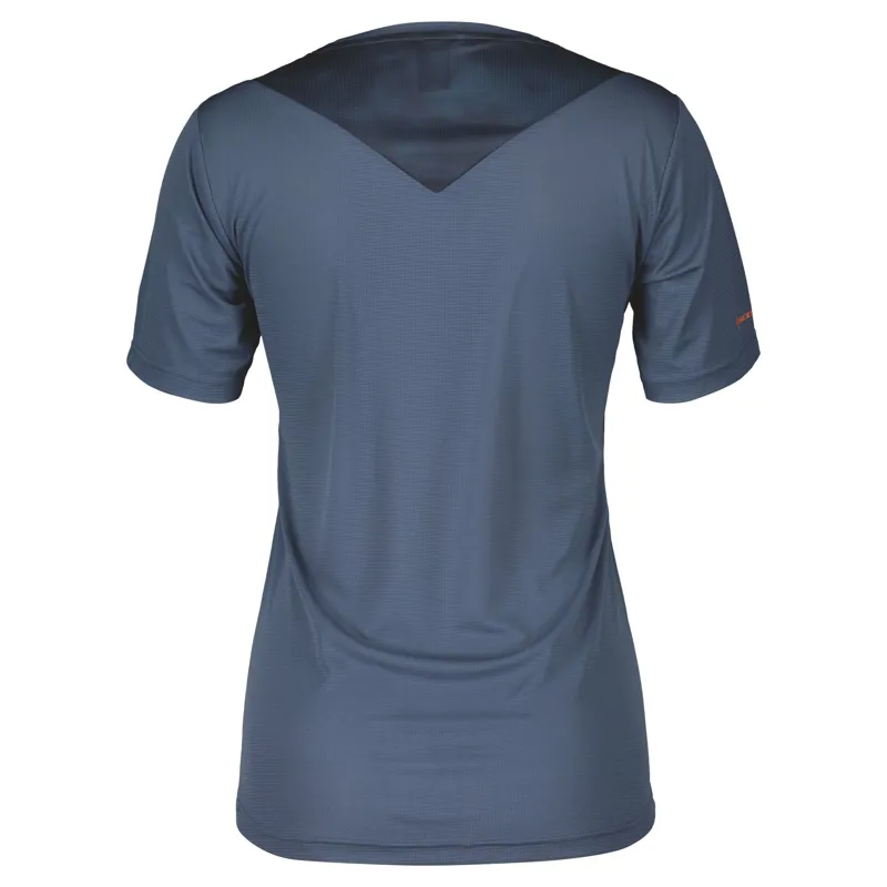 Scott Trail Flow Women's Short Sleeve Jersey - Metal Blue/Dark Blue 1 Scott Trail Flow Women's Short Sleeve Jersey - Metal Blue/Dark Blue