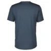 Scott Trail Flow Zip Men's Short Sleeve Jersey - Metal Blue/Dark Blue
