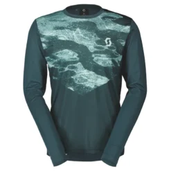 Scott Trail Flow Men's Long Sleeve Jersey - Aruba Green/Mineral Green -Sportfu Bike Gear Shop 4032367538
