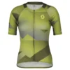 Scott RC Premium Climber Women's Short Sleeve Jersey - Fir Green/Bitter Yellow