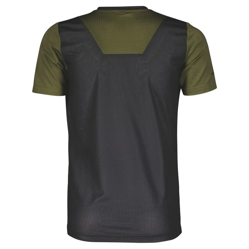 Scott Trail Vertic 10 Junior Short Sleeve Jersey - Black/Fir Green 3 Scott Trail Vertic 10 Junior Short Sleeve Jersey - Black/Fir Green - Image 3