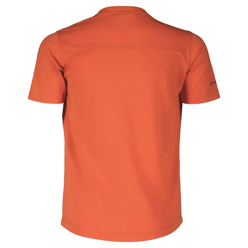 Scott Trail Flow 10 DRI Junior Short Sleeve Jersey - Braze Orange 3 Scott Trail Flow 10 DRI Junior Short Sleeve Jersey - Braze Orange - Image 3