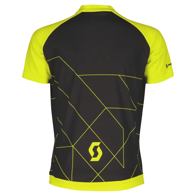 Scott RC Team Junior Short Sleeve Jersey - Black/Sulphur Yellow 3 Scott RC Team Junior Short Sleeve Jersey - Black/Sulphur Yellow - Image 3