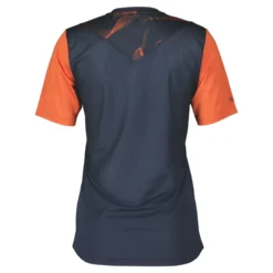 Scott Trail Vertic Women's Short Sleeve Jersey - Dark Blue/Braze Orange -Sportfu Bike Gear Shop 4082797556A