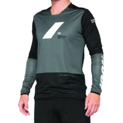100 Percent R-Core X Long Sleeve Jersey - Vapor/Black 6 100 Percent R-Core X Long Sleeve Jersey - Vapor/Black -Sportfu Bike Gear Shop 41002 052 1 1