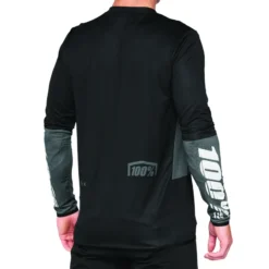 100 Percent R-Core X Long Sleeve Jersey - Charcoal/Black -Sportfu Bike Gear Shop 41002 052 2
