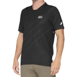 100 Percent Celium Short Sleeve Jersey - Black/Grey -Sportfu Bike Gear Shop 41204 290