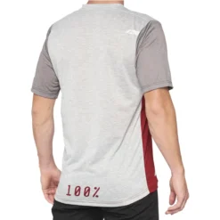 100 Percent Airmatic Short Sleeve Jersey - Steel Cherry/Grey
