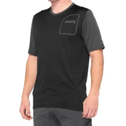 100 Percent Ridecamp Men's Short Sleeve Jersey - Charcoal/Black