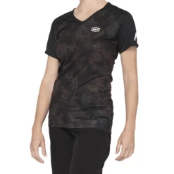 100 Percent Airmatic Womens Short Sleeve Jersey - Black Python -Sportfu Bike Gear Shop 44306 432 1