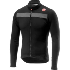 Castelli Puro 3 Thermal Men's Long Sleeve Jersey - Savile Blue/Silver