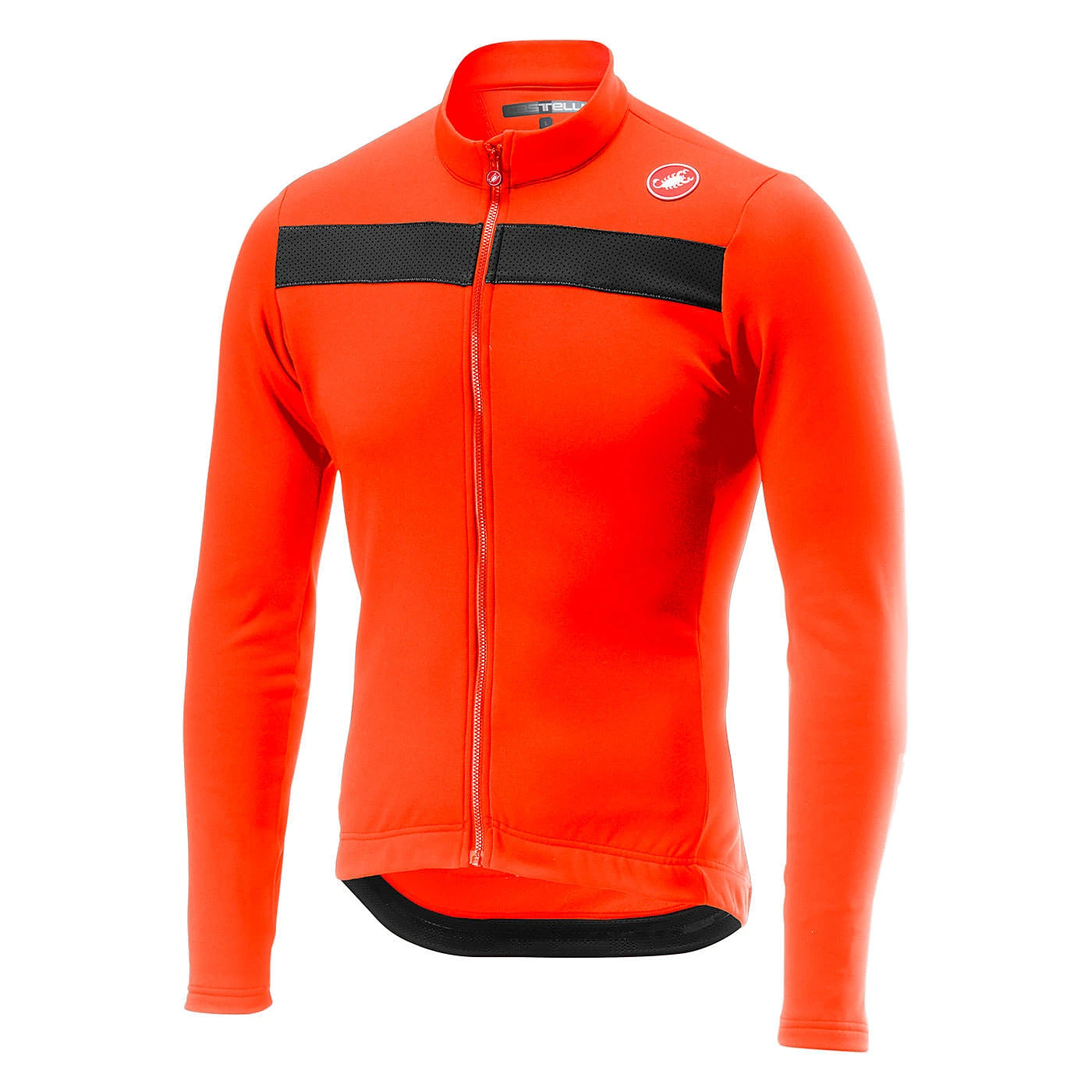 Castelli Puro 3 Thermal Men's Long Sleeve Jersey - Yellow Fluo 3 Castelli Puro 3 Thermal Men's Long Sleeve Jersey - Yellow Fluo - Image 3