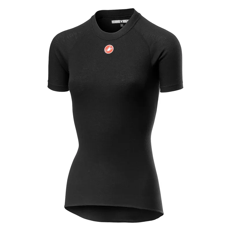 Castelli Prosecco R Womens Short Sleeve Base Layer - Black 2 Castelli Prosecco R Womens Short Sleeve Base Layer - Black - Image 2