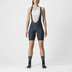 Castelli Prima Women's Bib Shorts - Forest Grey/Sulphur