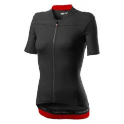 Castelli Anima 3 Womens Short Sleeve Jersey - Red/Black