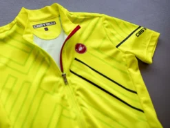 Castelli Campioncino Kids Short Sleeve Jersey - Yellow Fluo -Sportfu Bike Gear Shop 4520090 20p 1