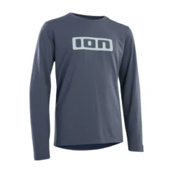 ION Logo DR Long Sleeve Youth MTB Jersey - Cobalt Reef -Sportfu Bike Gear Shop 47220 5011755