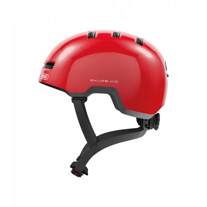Abus Skurb Kids BMX Helmet - Red 2 Abus Skurb Kids BMX Helmet - Red - Image 2