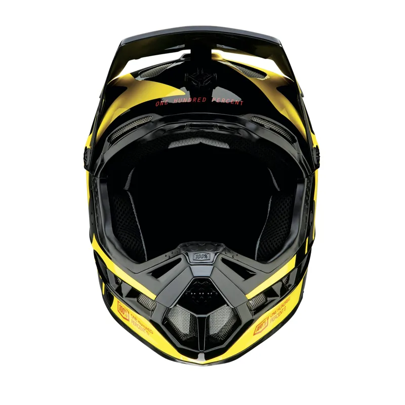 100 Percent Aircraft Composite Full Face Helmet - LTD Neon Yellow 1 100 Percent Aircraft Composite Full Face Helmet - LTD Neon Yellow