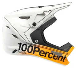 100 Percent Status Full Face Helmet - Carby Silver -Sportfu Bike Gear Shop 80010 465