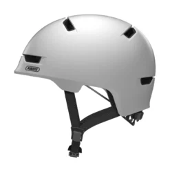 Abus Scraper 3.0 Urban Helmet - White -Sportfu Bike Gear Shop 81768 scraper3.0 polarmattm side