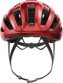 Abus Powerdome Road Helmet - Blaze Red -Sportfu Bike Gear Shop 91944 POWERDOME BLAZE RED FRONT CMYK 3