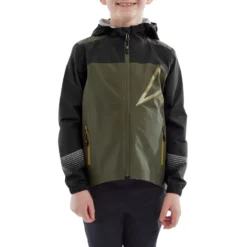 Altura Spark Waterproof Kid's Jacket - Black/Olive -Sportfu Bike Gear Shop AL22KSPKJ1 54293