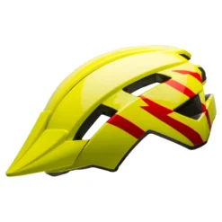Bell Sidetrack II Youth Helmet - 50-57cm - Strike Gloss Hi-Vis/Red -Sportfu Bike Gear Shop BEH71164433