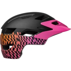 Bell Sidetrack Child Helmet - 47-54cm - Wavy Checks/Matte Pink