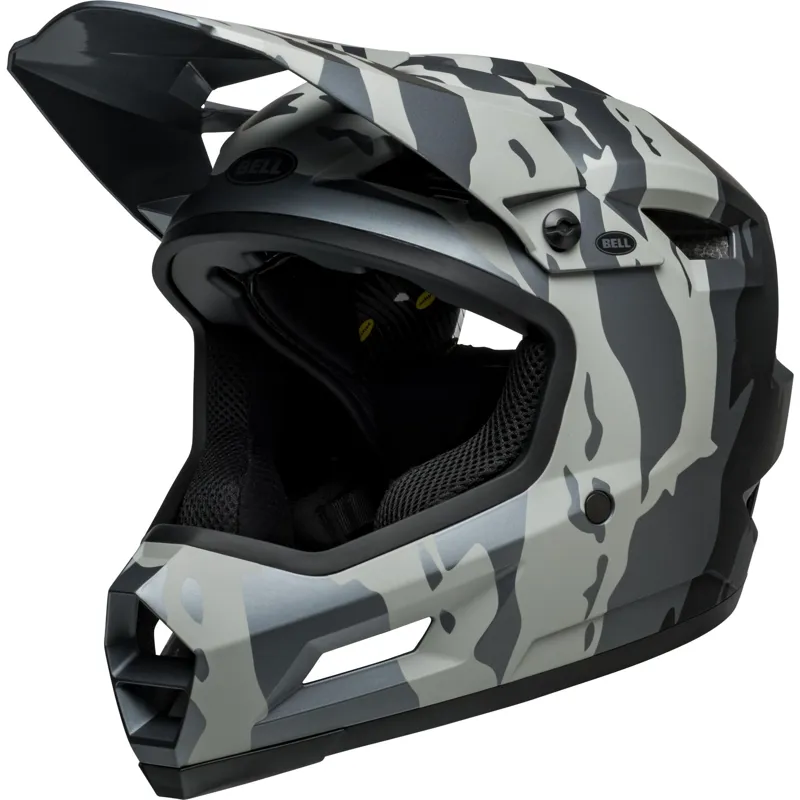 Bell Sanction 2 DLX Mips Full Face Helmet - Deft Black/White 1 Bell Sanction 2 DLX Mips Full Face Helmet - Deft Black/White