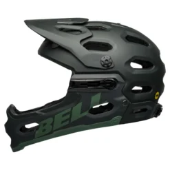 Bell Super 3R Mips Full Face Helmet - Solid Matt Green -Sportfu Bike Gear Shop BEHSU3RMSOLIDMATGRN 2