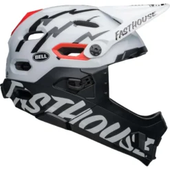 Bell Super DH MIPS Full Face Helmet - Matt/Gloss Black/White -Sportfu Bike Gear Shop BEHSUDHMATGLSBLKWH 7