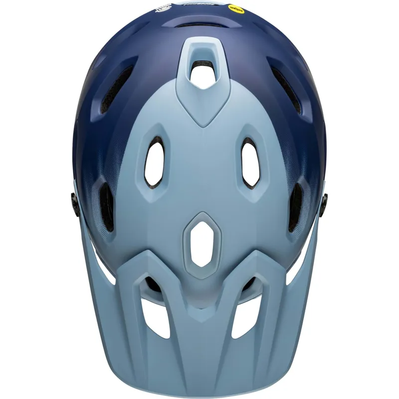 Bell Super DH MIPS Full Face Helmet - Matt Light Blue/Navy 1 Bell Super DH MIPS Full Face Helmet - Matt Light Blue/Navy