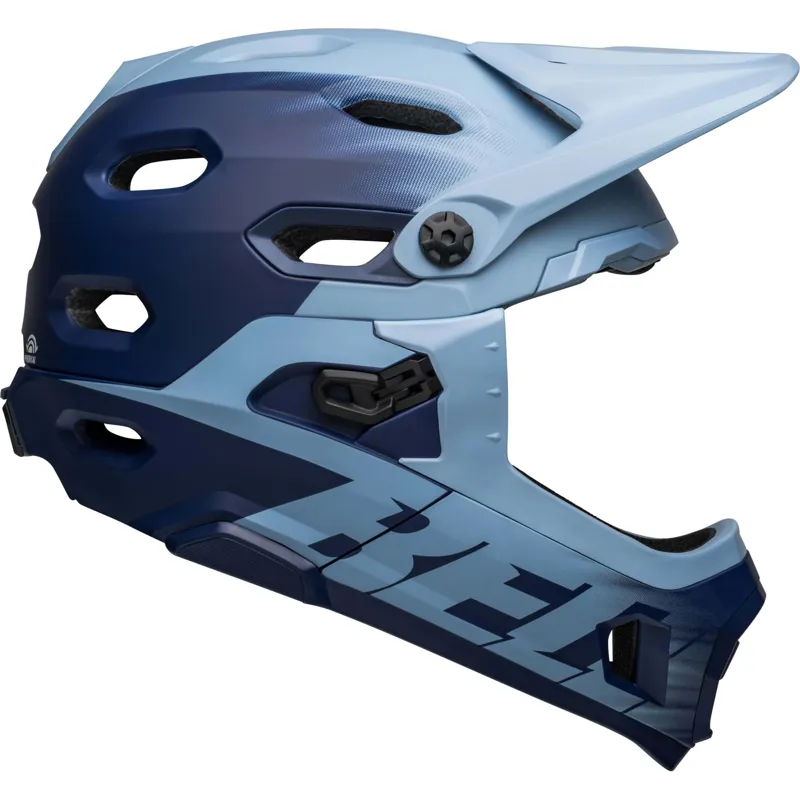 Bell Super DH MIPS Full Face Helmet - Matt Light Blue/Navy 7 Bell Super DH MIPS Full Face Helmet - Matt Light Blue/Navy - Image 7