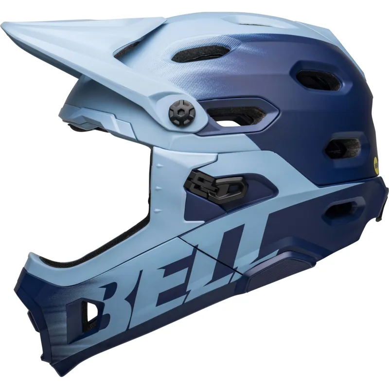 Bell Super DH MIPS Full Face Helmet - Matt Light Blue/Navy 8 Bell Super DH MIPS Full Face Helmet - Matt Light Blue/Navy - Image 8