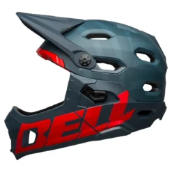 Bell Super DH MIPS Full Face MTB Helmet - Prime Blue/Crimson -Sportfu Bike Gear Shop BEHSUDHPRIMEMATBLUCRI 3