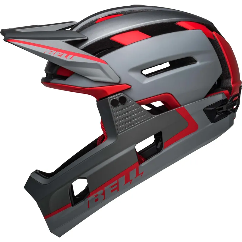Bell Super Air R MIPS Full Face Helmet - Matt Grey/Red 9 Bell Super Air R MIPS Full Face Helmet - Matt Grey/Red - Image 9