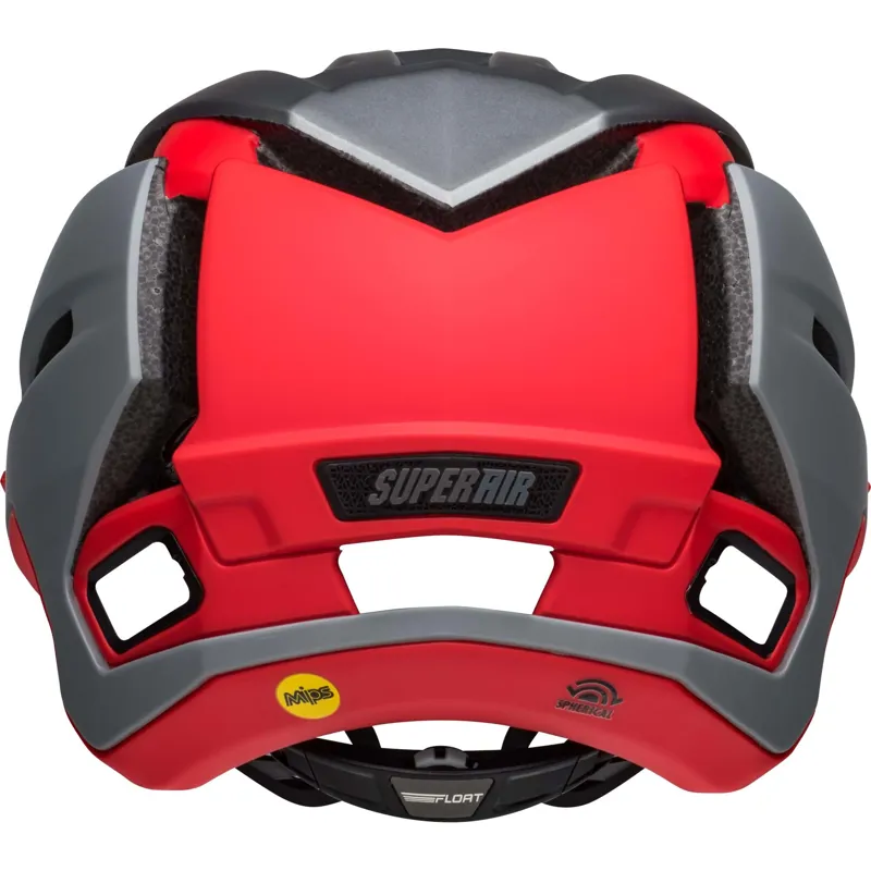 Bell Super Air R MIPS Full Face Helmet - Matt Grey/Red 12 Bell Super Air R MIPS Full Face Helmet - Matt Grey/Red - Image 12
