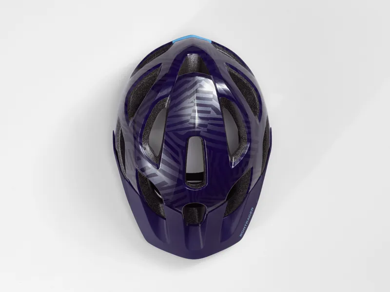 Bontrager Tyro Youth Helmet - Purple Abyss/Azure 9 Bontrager Tyro Youth Helmet - Purple Abyss/Azure - Image 9