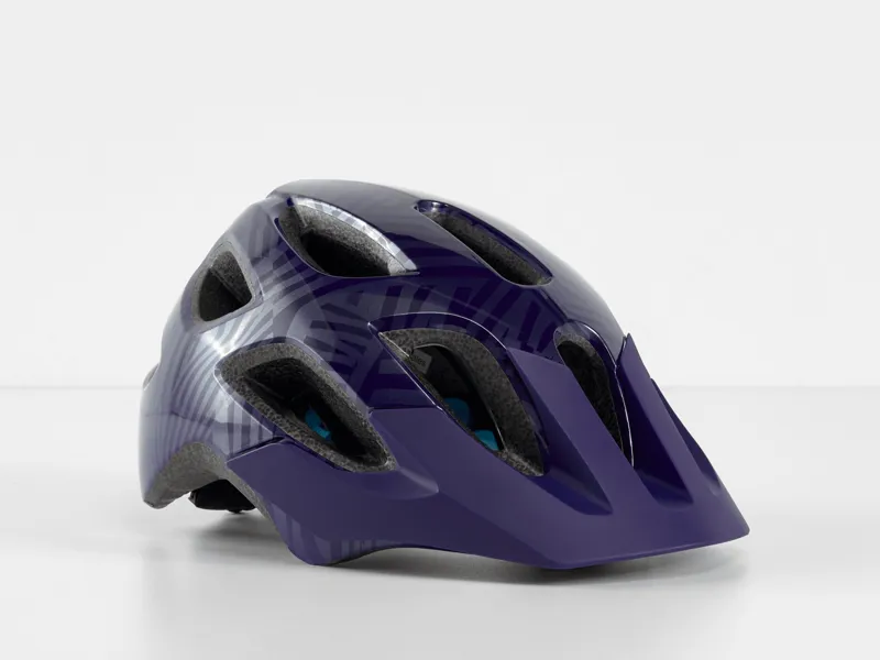 Bontrager Tyro Youth Helmet - Purple Abyss/Azure 4 Bontrager Tyro Youth Helmet - Purple Abyss/Azure - Image 4