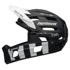 Bell Super Air R Mips Full Face Helmet - Fasthouse Black/White -Sportfu Bike Gear Shop CALBTAMESUOHTSAFRRIAPUSHE 2