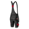 Castelli Competizione Kit Bib Shorts - Black/Silver Grey/Fiery Red