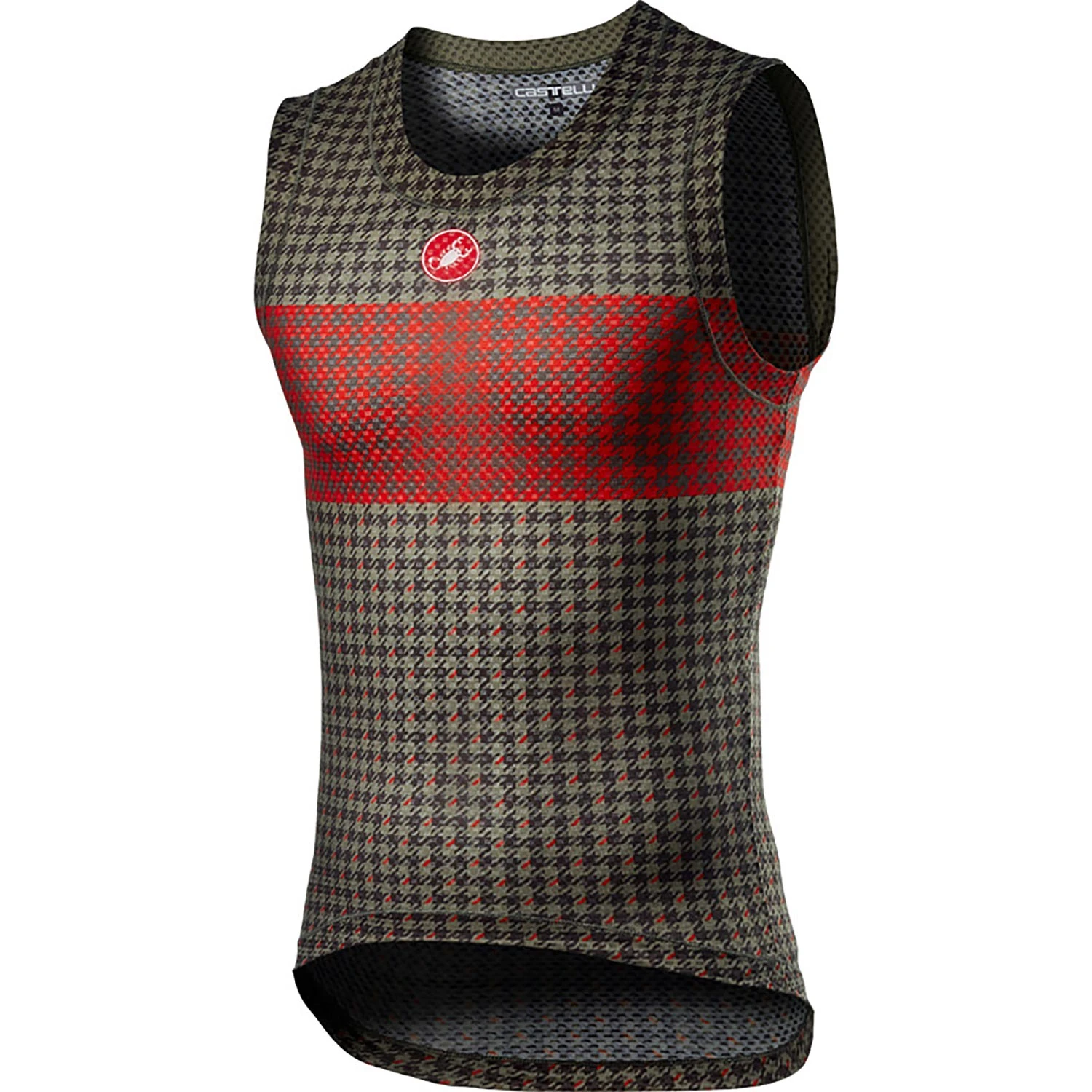 Castelli Pro Mesh Mens Sleeveless Base Layer - Black/White 1 Castelli Pro Mesh Mens Sleeveless Base Layer - Black/White